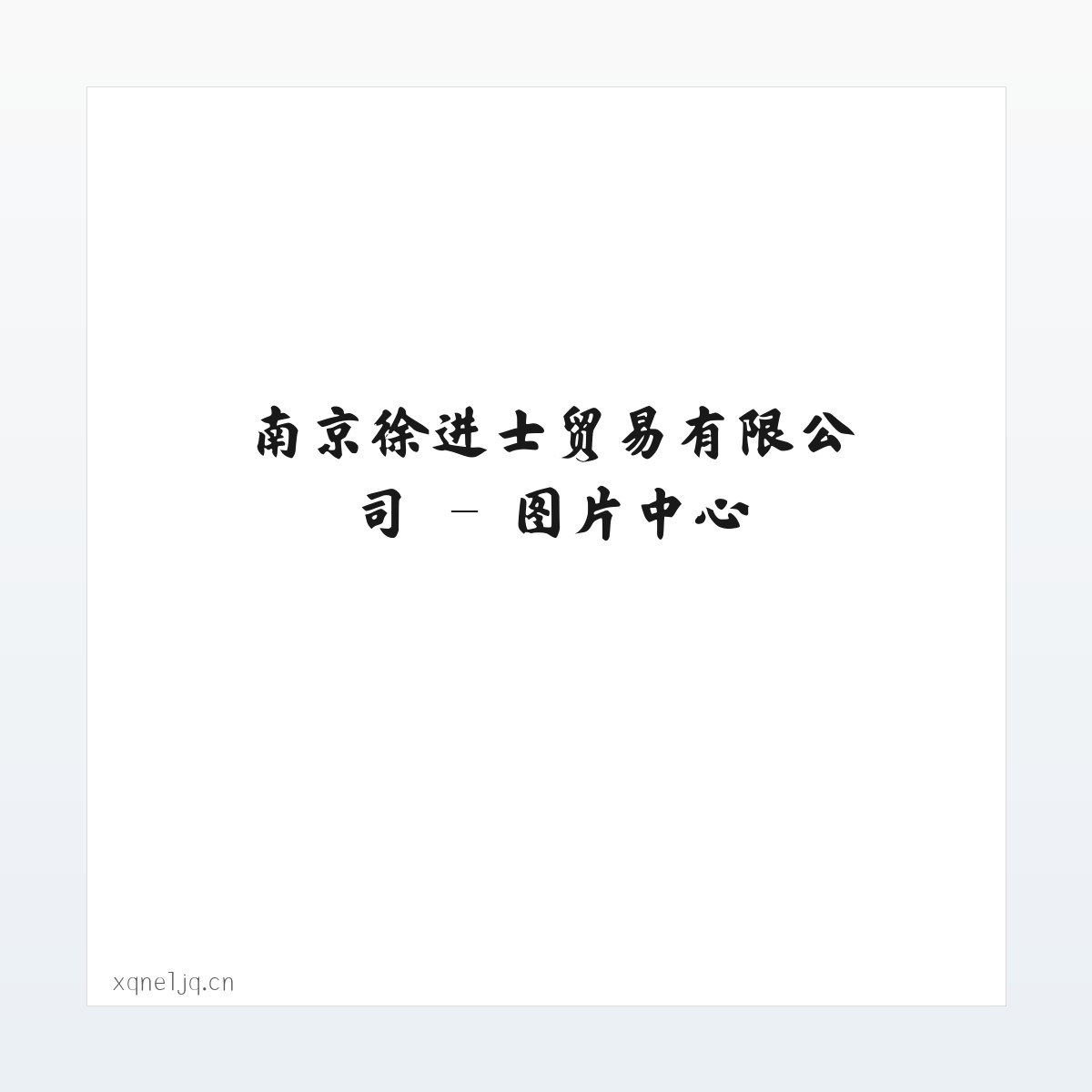 南京徐进士贸易有限公司 方图